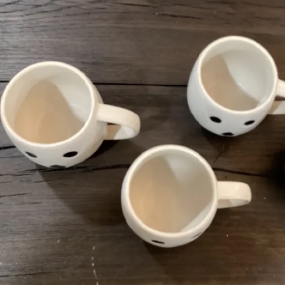 Pottery Barn Ghost Boo Mug Cup Modern Matte Stoneware Minimalist Gus Coffee Set - Picture 12 of 16